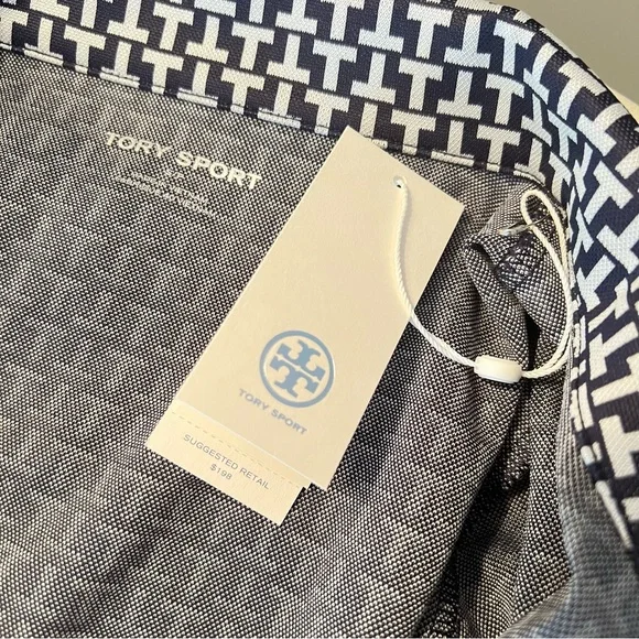 Tory Burch Sport JACQUARD COLOR BLOCK DRESS Tennis Golf SMALL NEW WITH TAGS - Picture 10 of 12